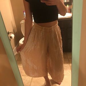 Forever 21 Pink and white tie dye pants